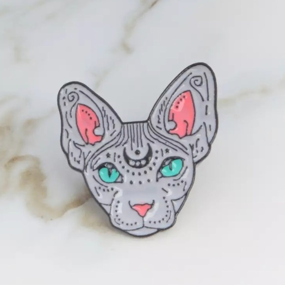 Jewelry - NEW Cat Astrology Enamel Pin Brooch